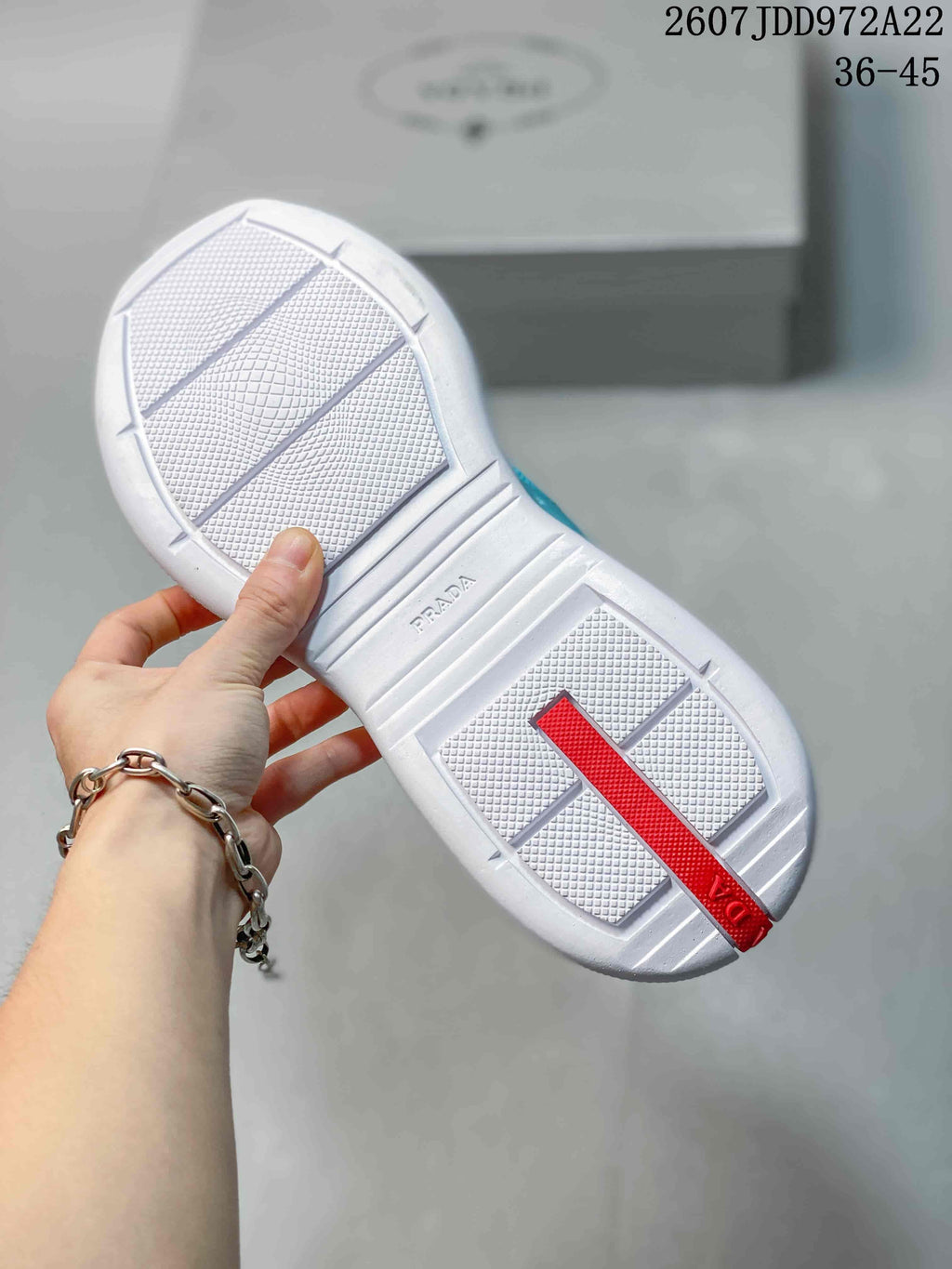Prada America's Cup Low-Top Sneakers Turquoise White 2607JDD972A22