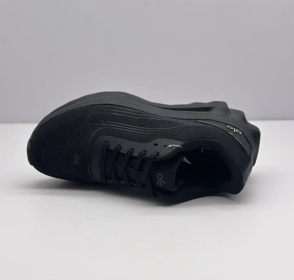 Alo All-Black Lace-Up Sneakers