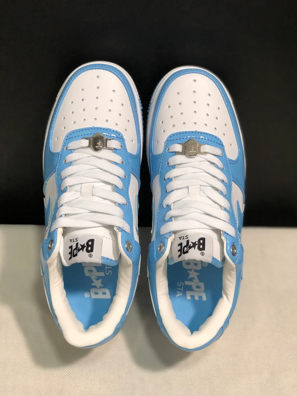 BAPE STA Low-Top Sneakers Blue and White