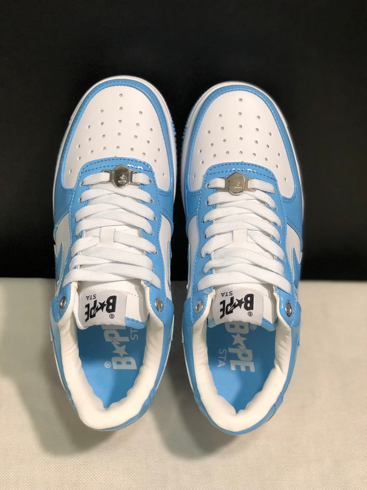 BAPE STA Low-Top Sneakers Blue and White