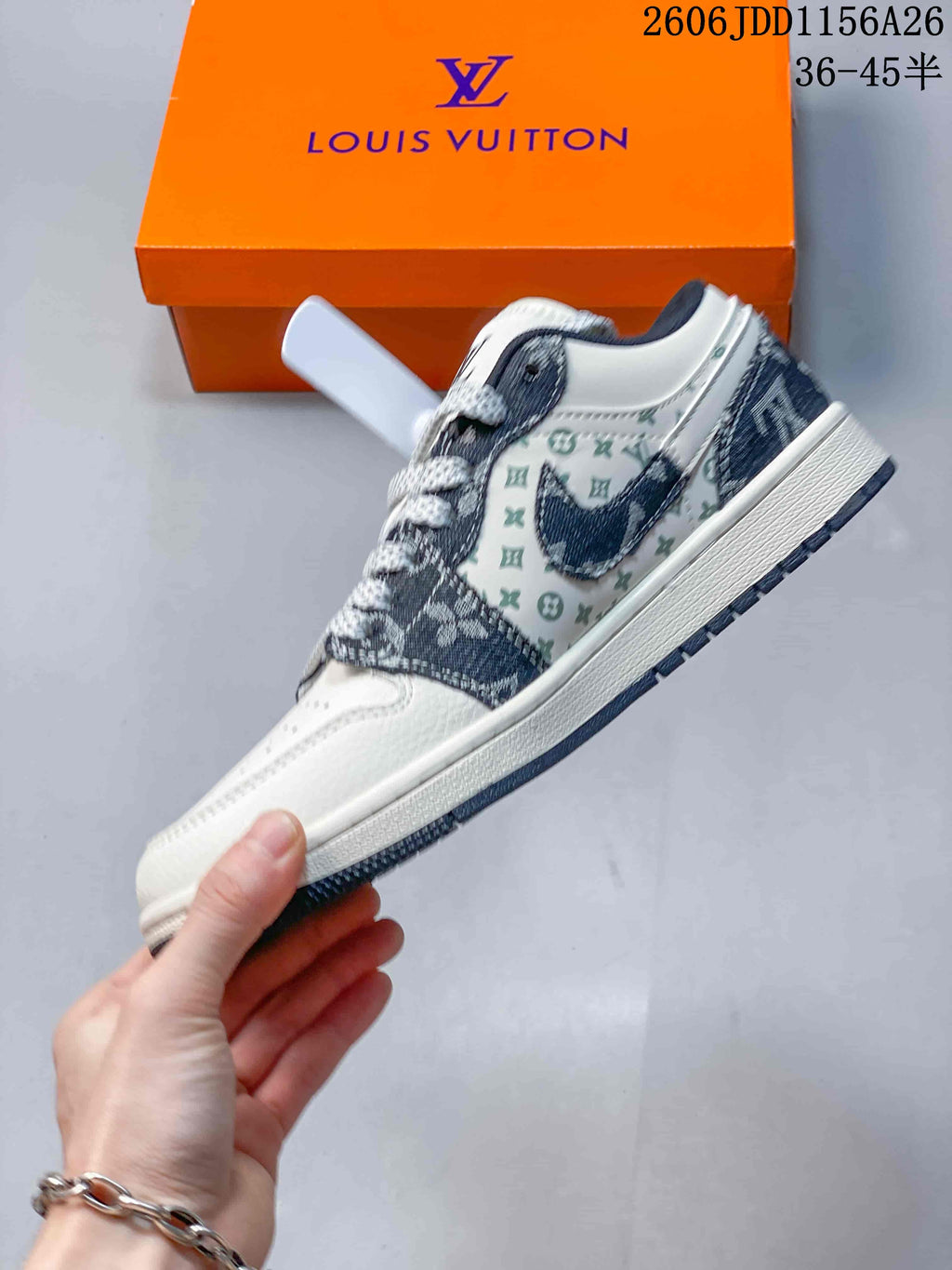 Jordan Air Jordan 1 Low Fragment Travis Scott Dior White Sneakers
