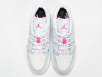 Jordan 1 Low White Pink Sneakers Style 554723-101