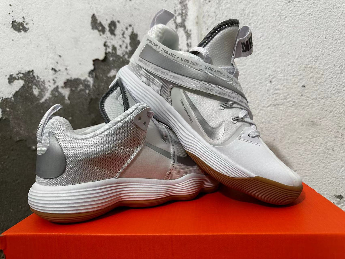 Nike Hyperdunk X Basketball Shoes in White and Silver