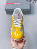 Prada 2607JJD423A23 Yellow Gray Platform Sneakers