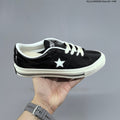 Converse One Star Low-Top Lifestyle Sneakers, Black and White