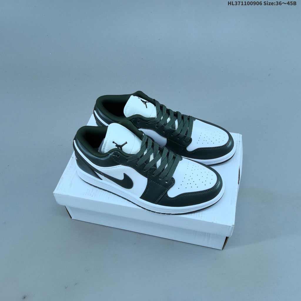 Jordan 1 Low OG Sneakers, White Multi-Color, 553558-146