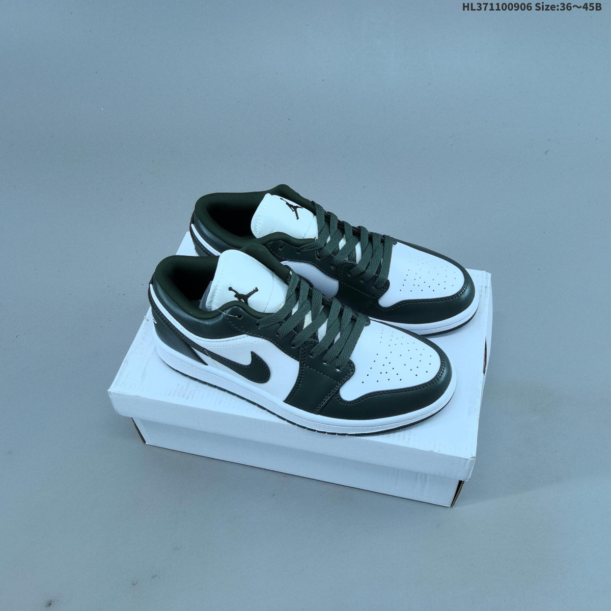 Jordan 1 Low OG Sneakers, White Multi-Color, 553558-146