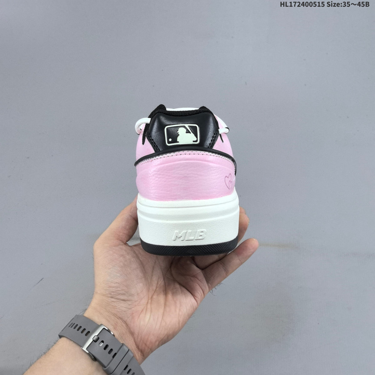 MLB Chunky Graffiti Sneakers in Pink and White