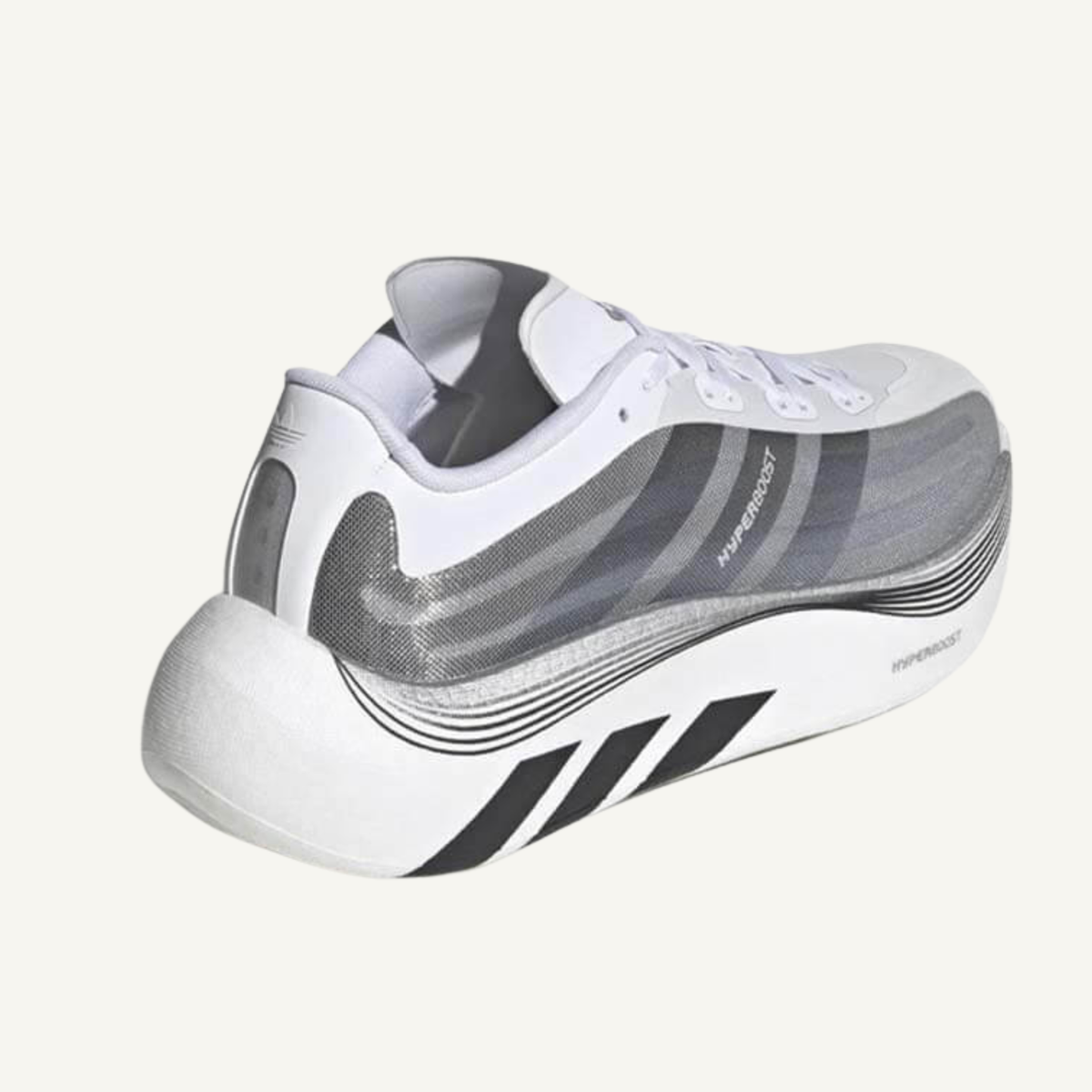 Adidas Black/White/Silver Hyper Boost Euphoria LT Sneakers, Men's LA5997