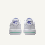Nike Women's White ir Force 1 Low 'Blue Flower' Sneakers, IF0498 101