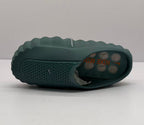 Nike Dark Green Slides with Orange Sole Details