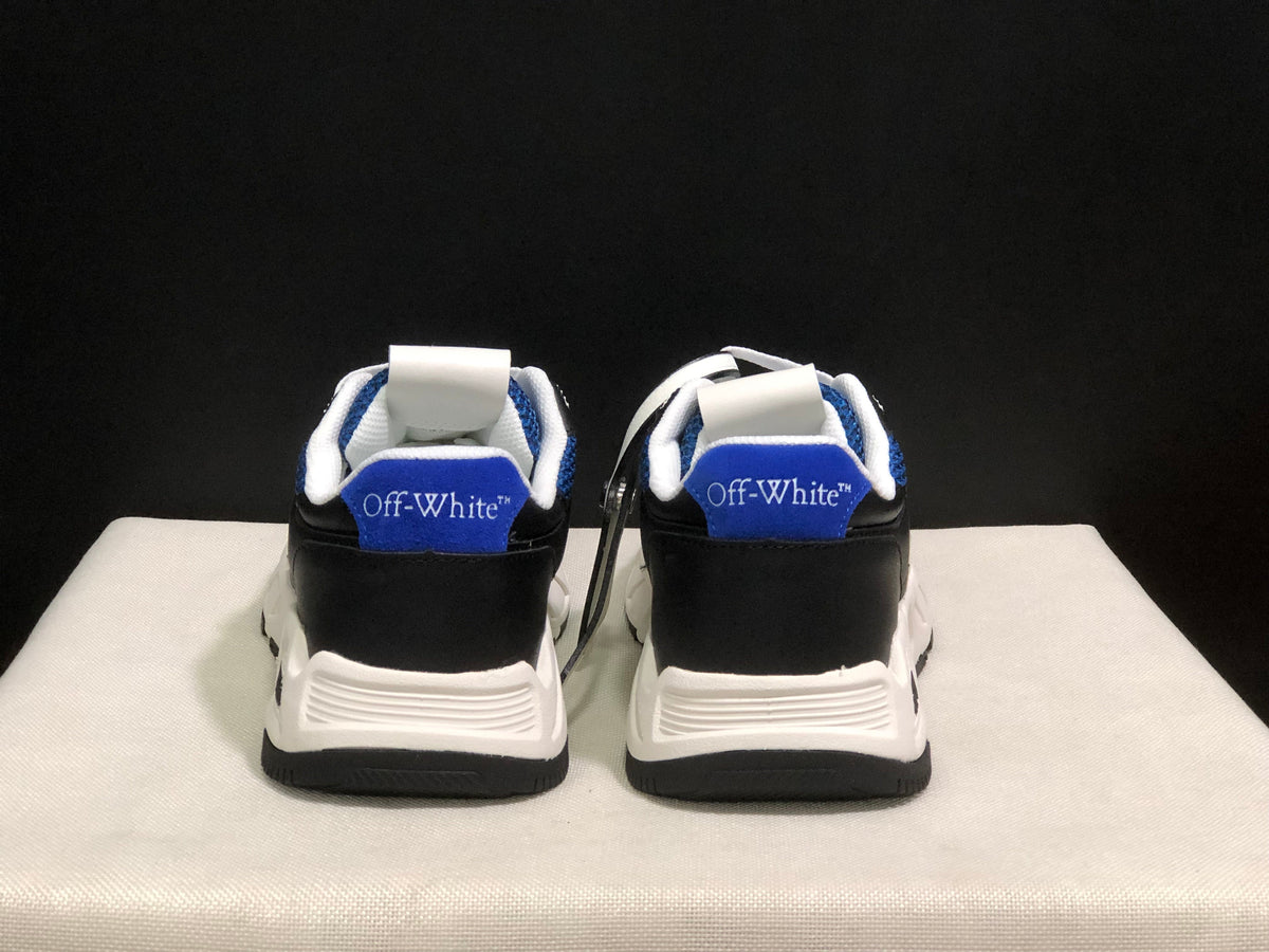 Off-White Leather Low-Top Sneakers Black Blue White EU 36-45