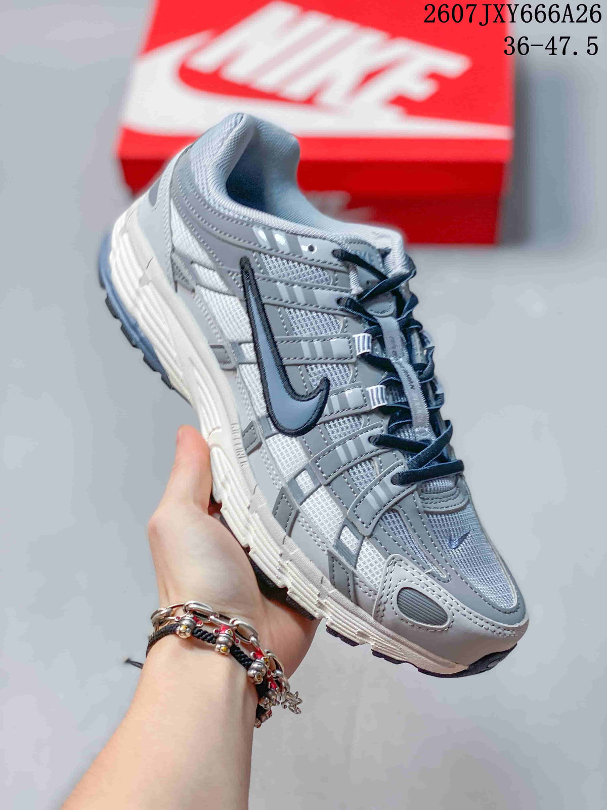 Nike P-6000 Gray Mesh Sneakers 2607 JXY666A26