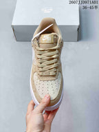 Nike Air Force 1 '07 Low Sneakers in Beige and White