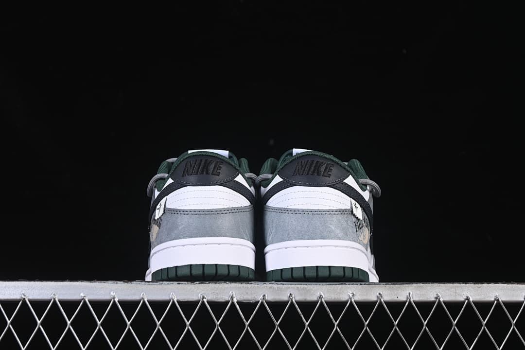 Nike SB Dunk Low White Gray Green Sneakers DV0833-111