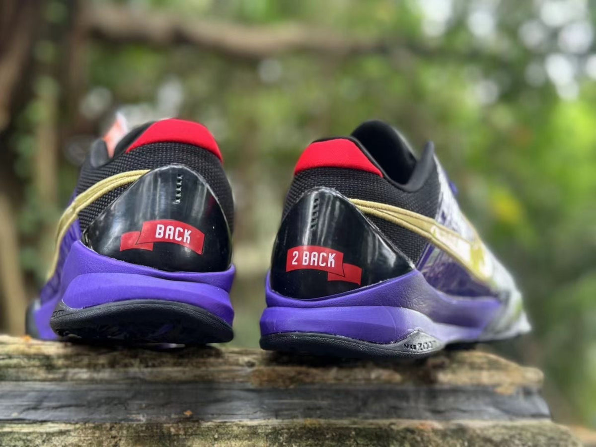 Nike Kobe 5 Basketball Shoes in Purple, Black and Gold