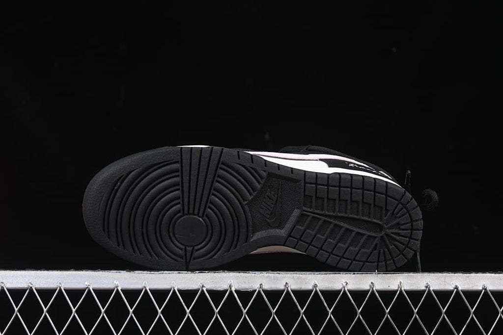 Nike Dunk Low Retro Black White Pink Sneakers