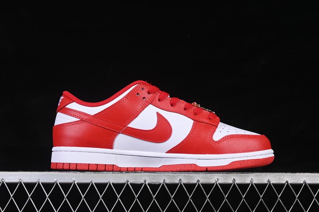 Nike Dunk Low Red and White Sneakers DD1873-116