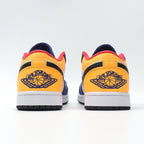 Jordan 1 Low Sneakers in Blue, White and Yellow 553558-123