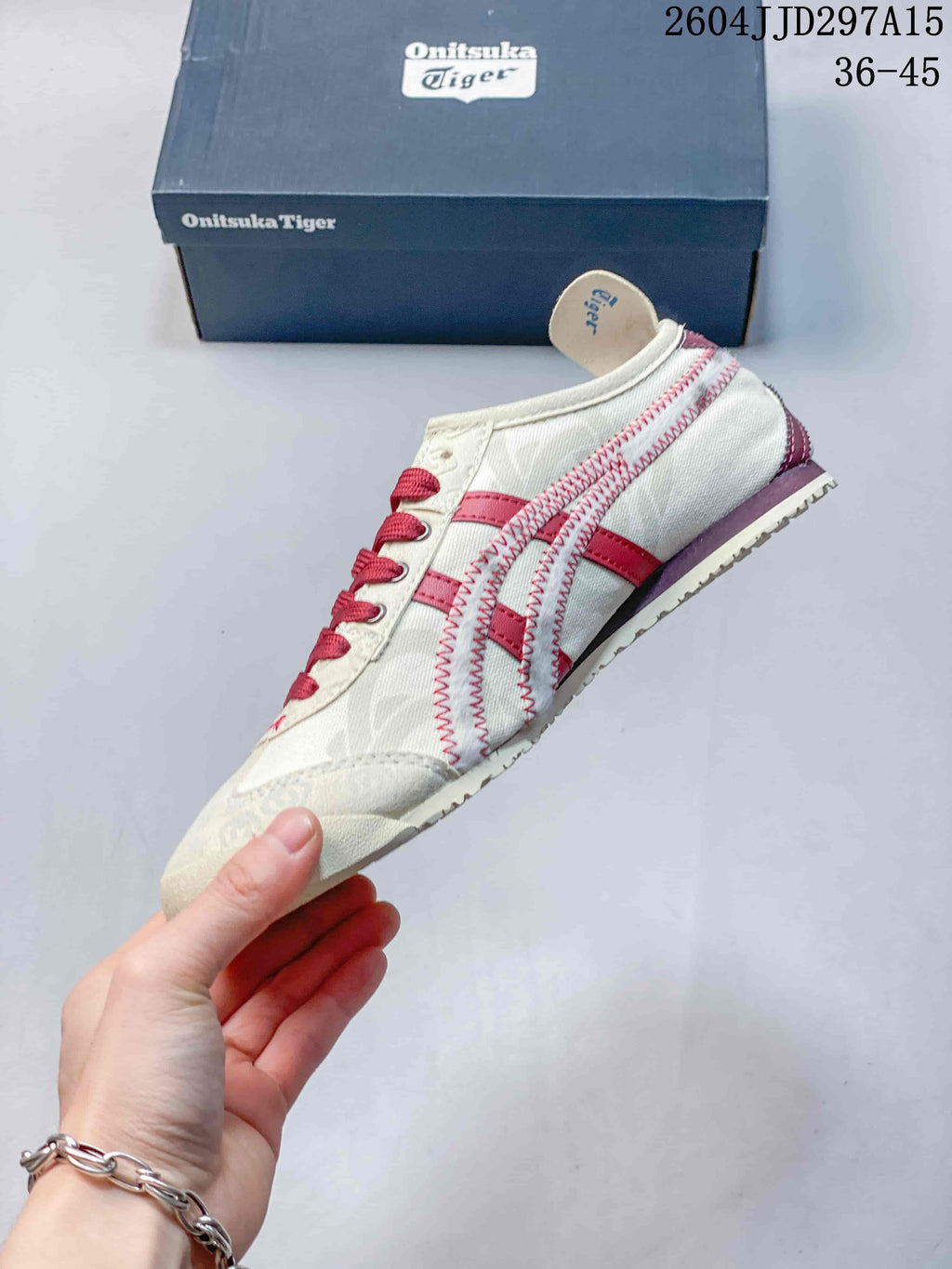 Onitsuka Tiger Mexico 66 Sneakers Cream Red TD297A15
