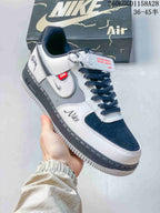 Nike Air Force 1 Low Stüssy-Style Black and White Sneakers