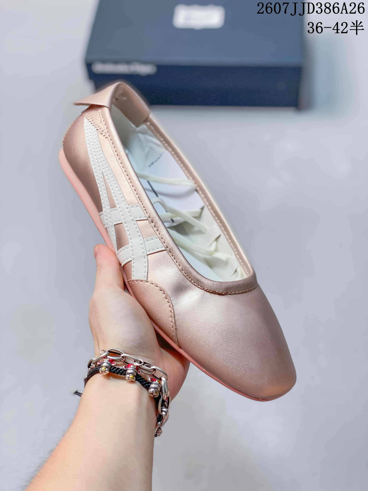 Onitsuka Tiger GYMNARINA Pink Mary Jane Shoes 07JJD386A26