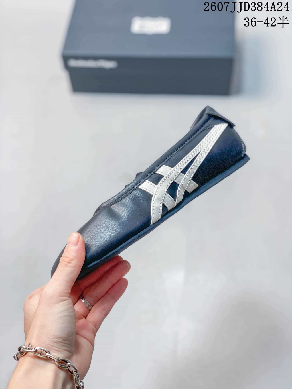 Onitsuka Tiger GYMNARINA Mary Jane Shoes Navy 07JJD384A24