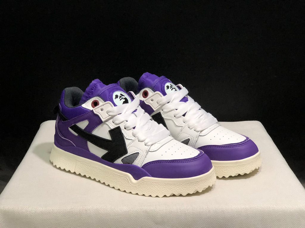Off-White Out Of Office Sneakers Purple White Black
