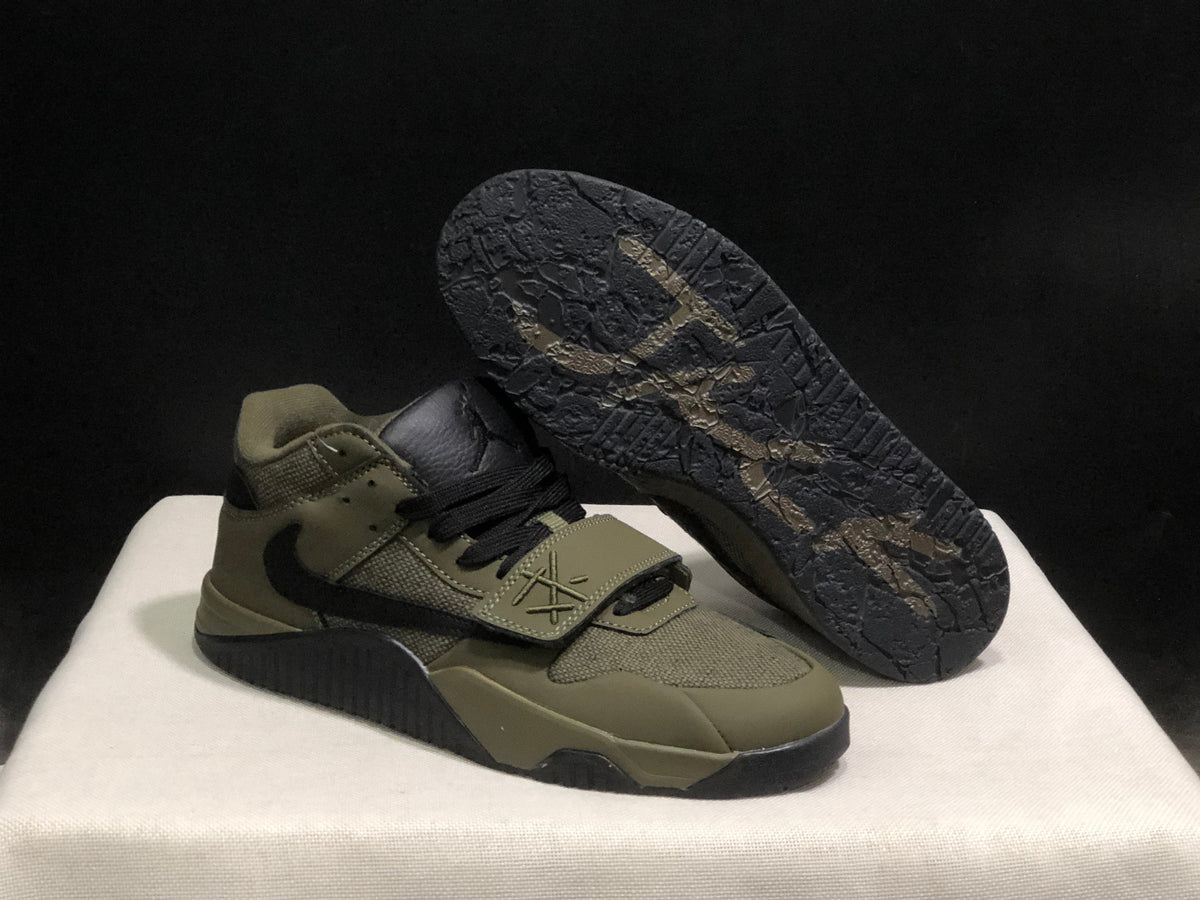 Jordan Jumpman Jack Travis Scott Olive Black Sneakers