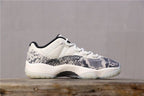 Jordan Air Jordan 11 Retro Low White Black Snakeskin Sneakers