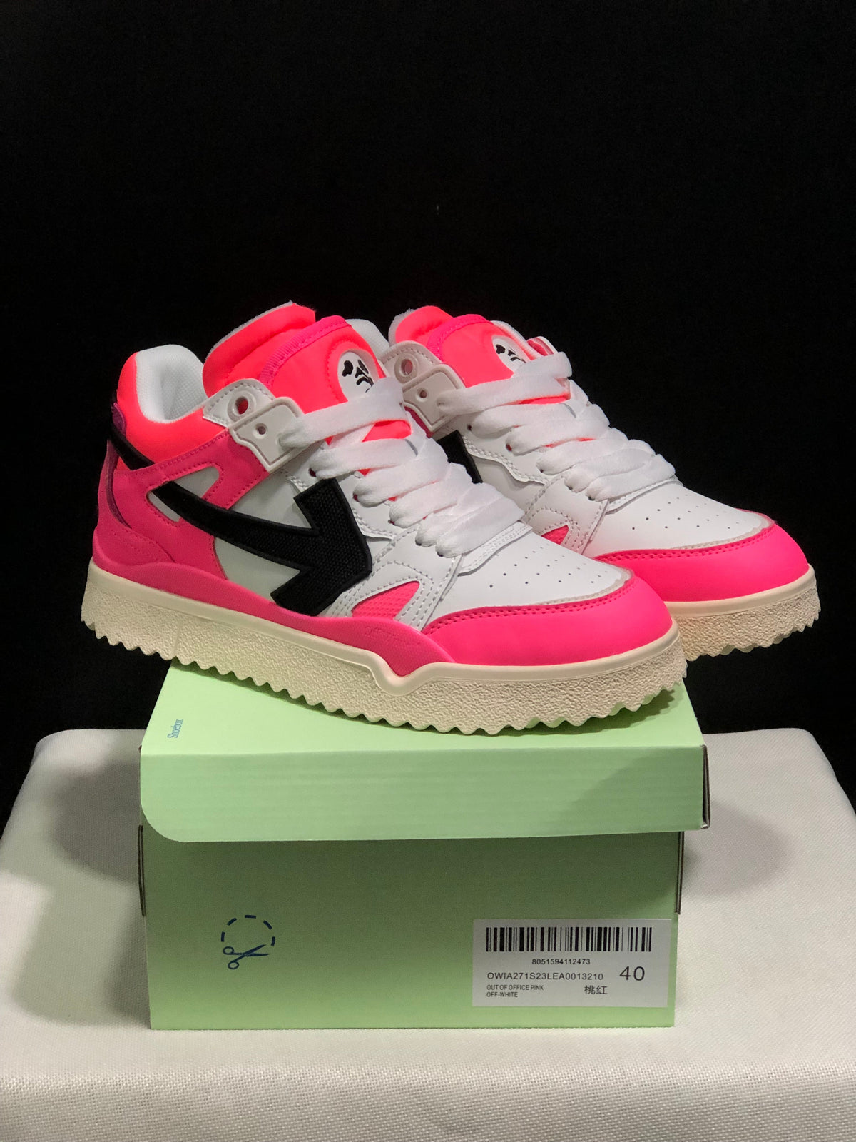 Off-White Out Of Office Sneakers Pink White Black