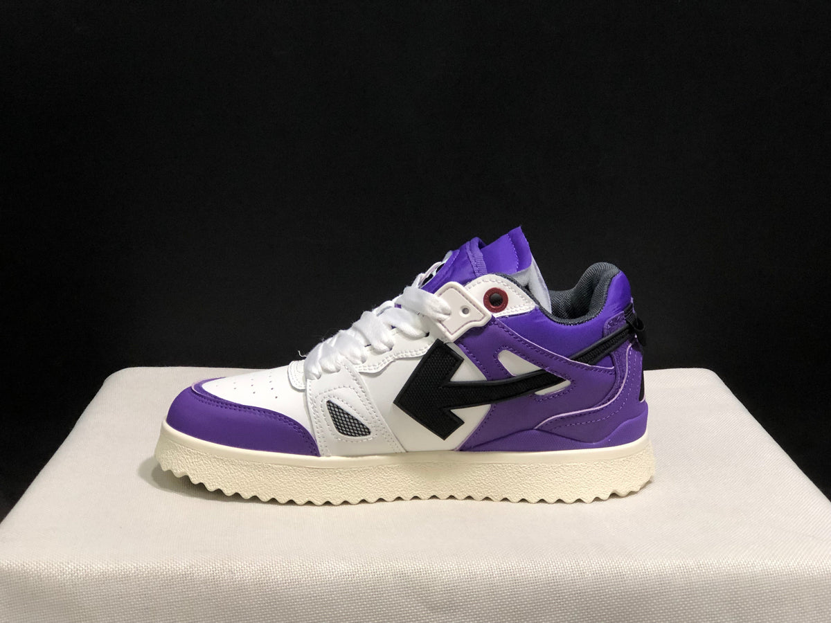 Off-White Out Of Office Sneakers Purple White Black