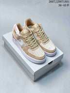 Nike Air Force 1 '07 Low Sneakers in Beige and White
