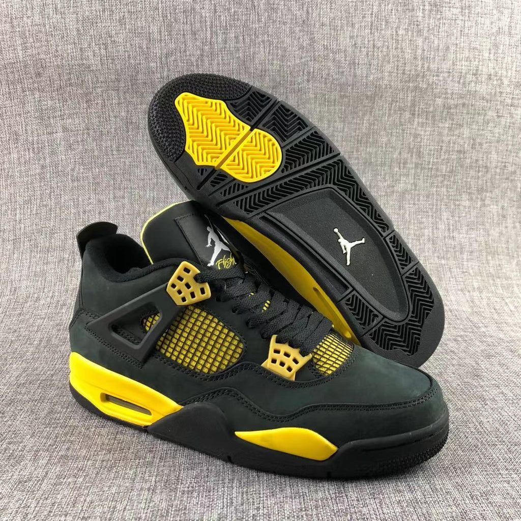 Jordan Air Jordan 4 Thunder Black Yellow Sneakers