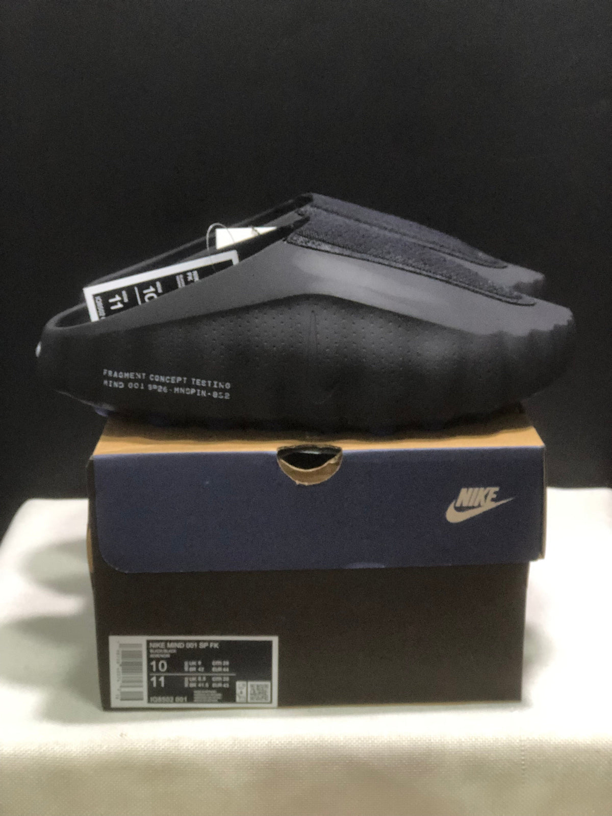 Nike Mind 001 SP FK Slides Black IQ8502-001
