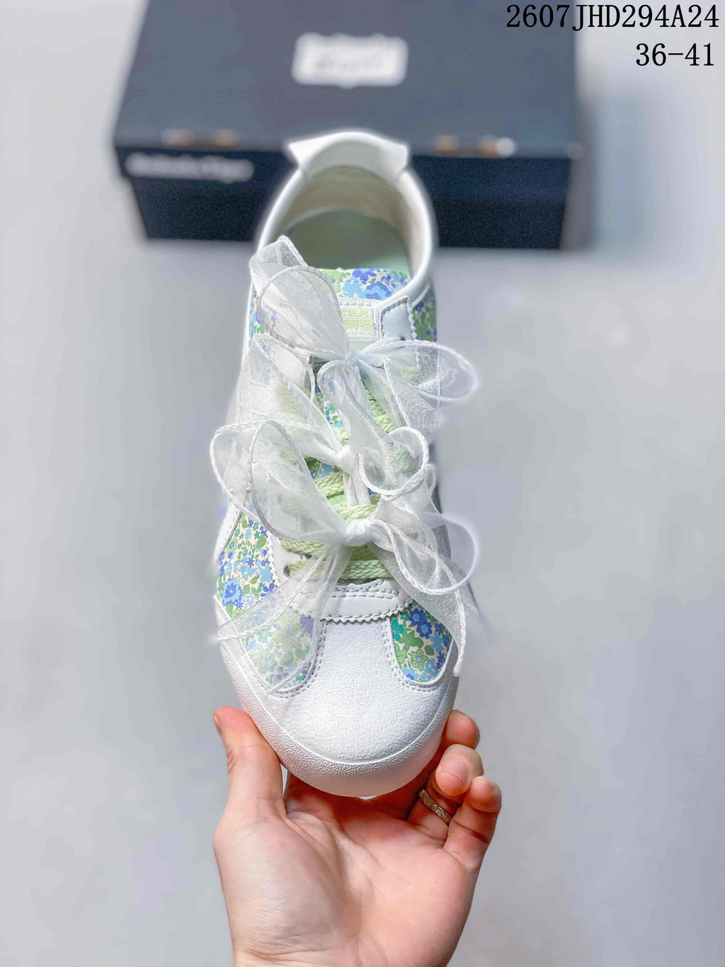 Onitsuka Tiger Mexico 66 Floral Sneakers White Green Blue 2607JHD294A24