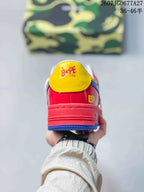 BAPE STA Low Sneakers Red Yellow Blue Style 2607JGD677A27