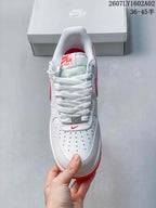 Nike Air Force 1 ’07 Low White Red Sneakers
