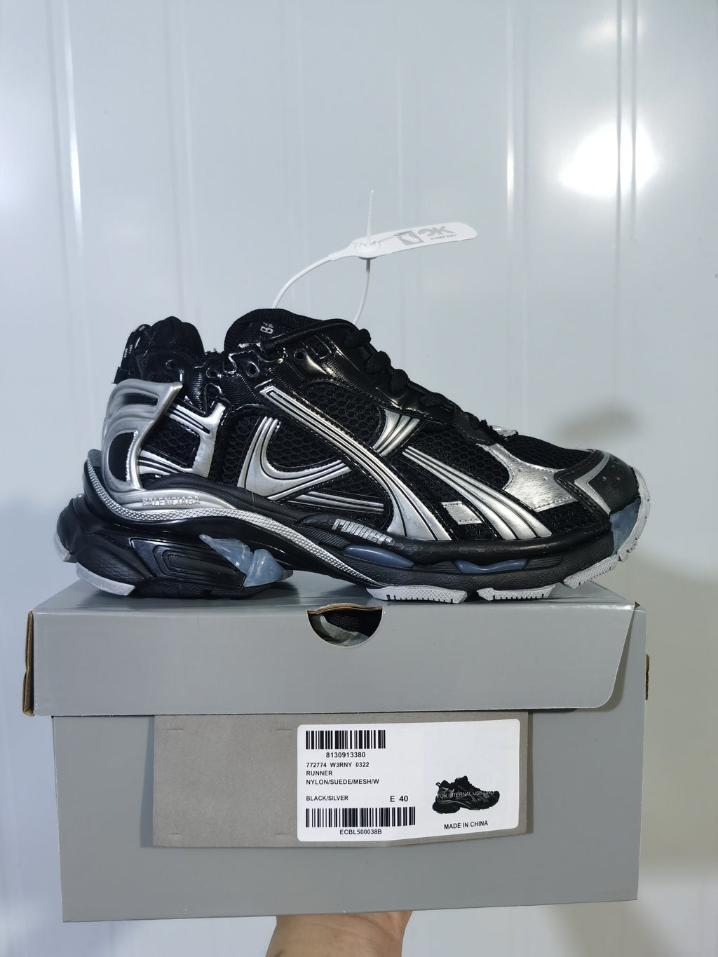 Nike Runner Sneakers Black Silver