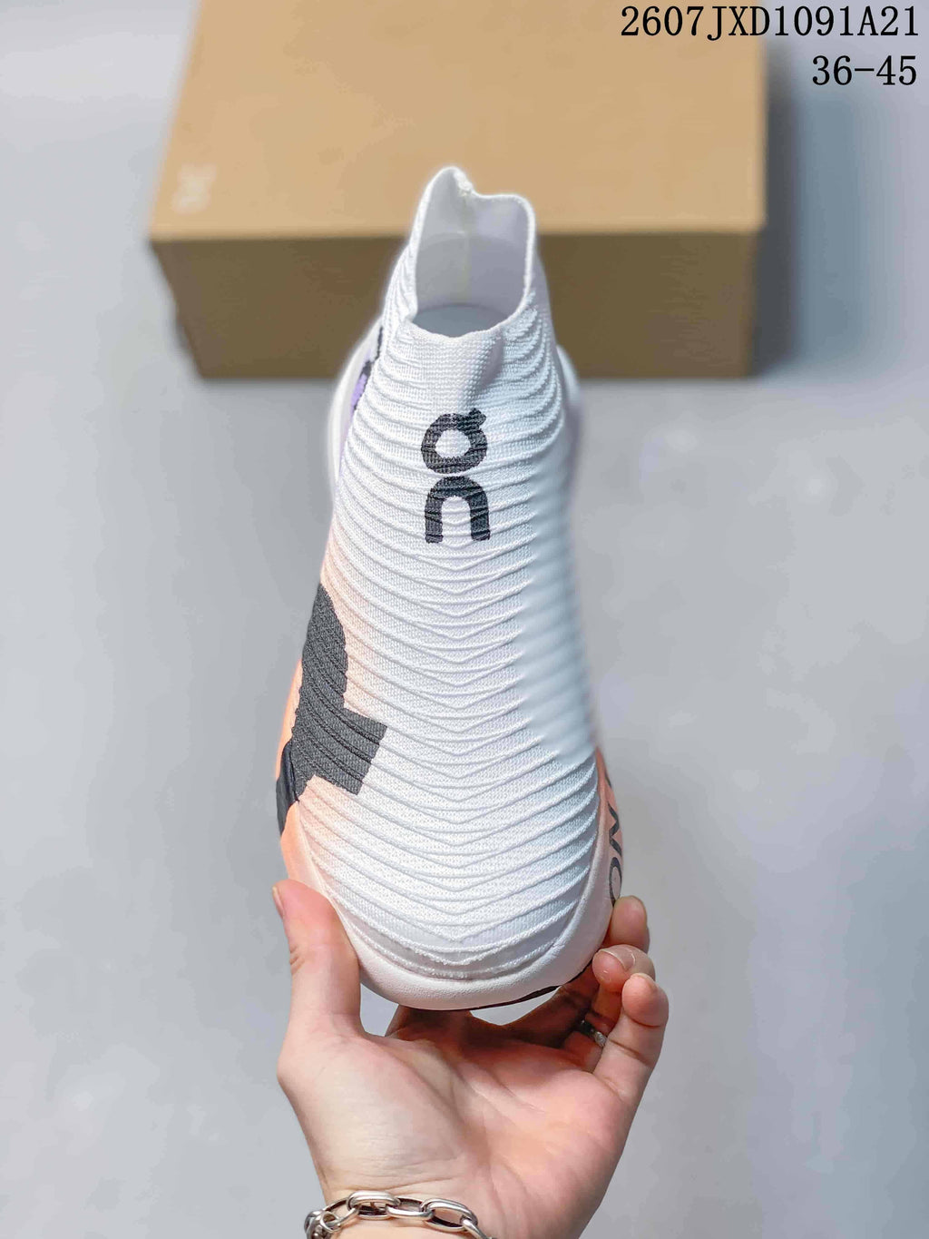 On Cloudboom Strike LS Slip-On Running Shoes White