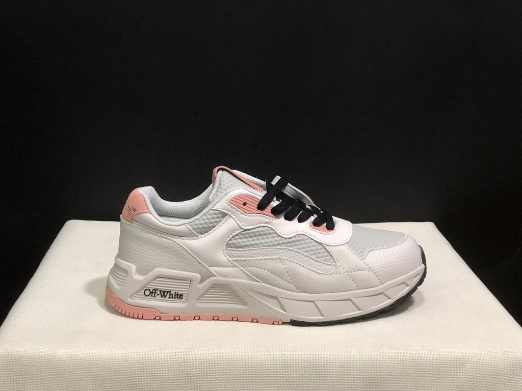 Off-White Low-Top Sneakers White and Pink