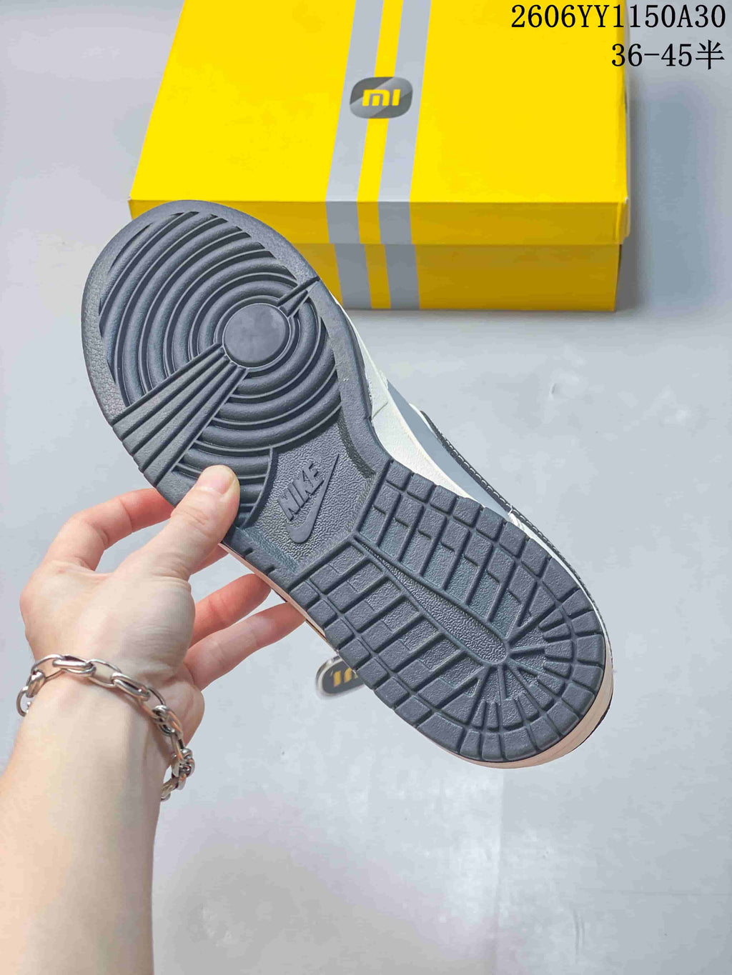 Nike SB Dunk Low x Louis Vuitton Sneakers, Gray and Yellow