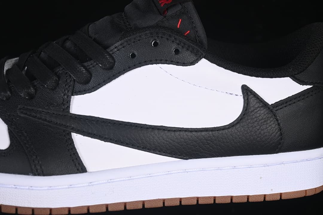 Travis Scott x Air Jordan 1 Low OG Black White Sneaker DM7866-201