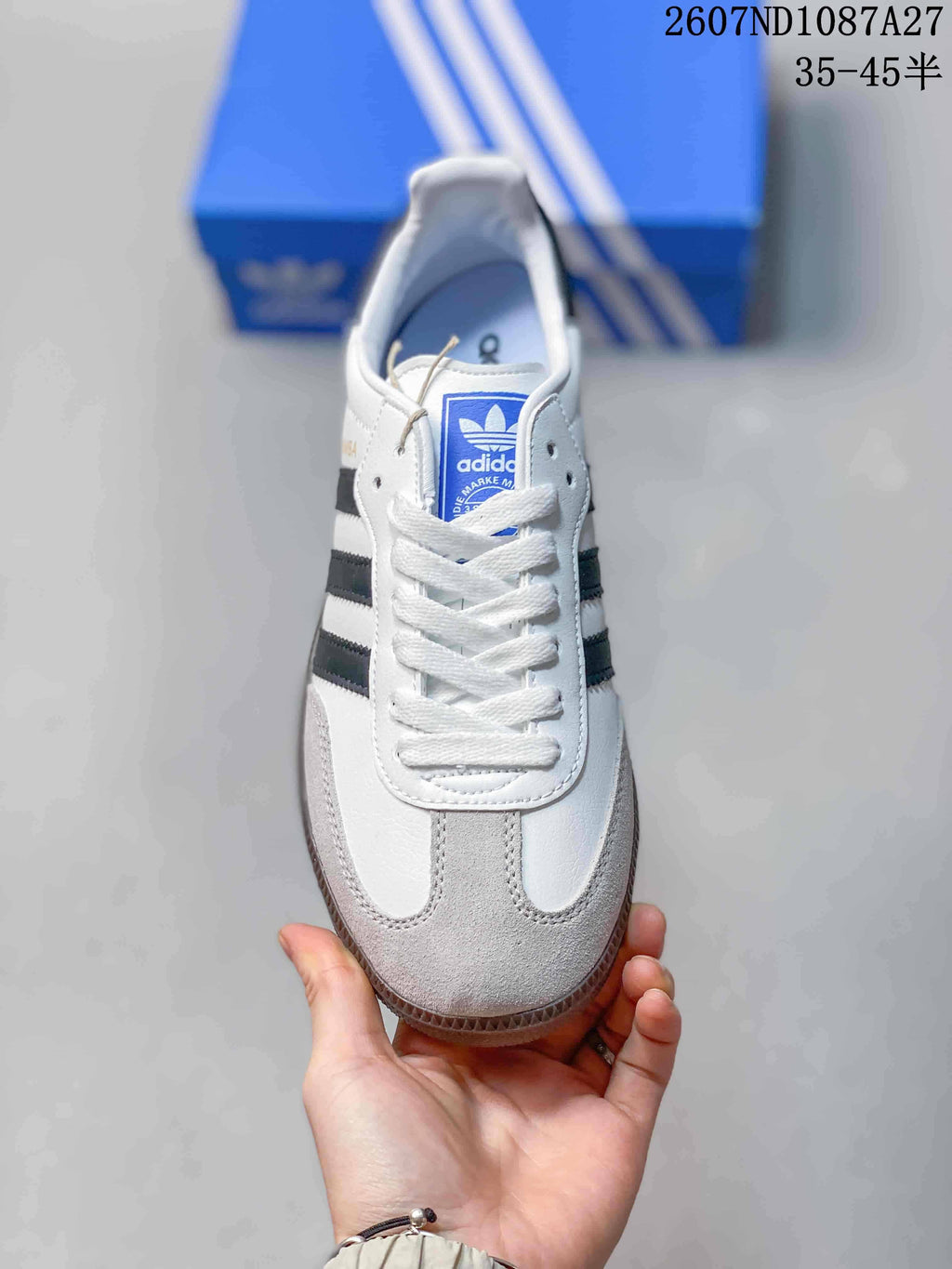 adidas Originals Samba ADV Sneakers White Black 07ND1087A27