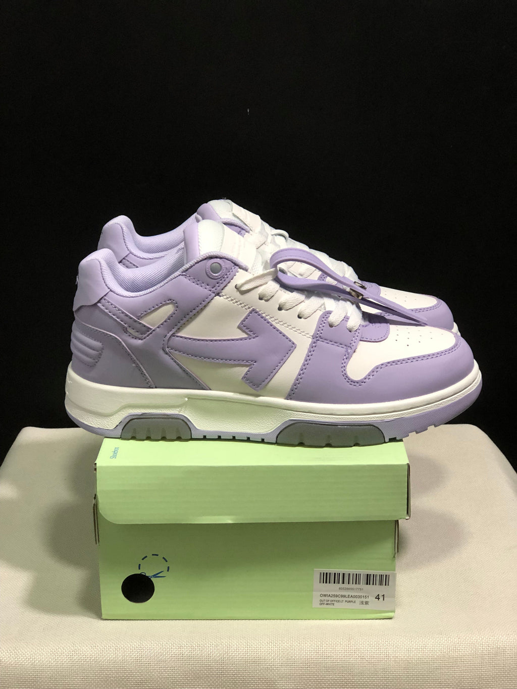 OFF-WHITE Out Of Office Low-Top Sneakers Lavender White