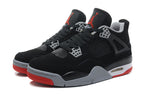 Jordan 4 Retro Black/Red Basketball Shoes
