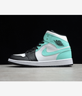 Jordan 1 High Tiffany Black White Turquoise Sneakers