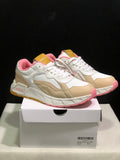Off-White Low-Top Casual Sneakers White Beige Pink