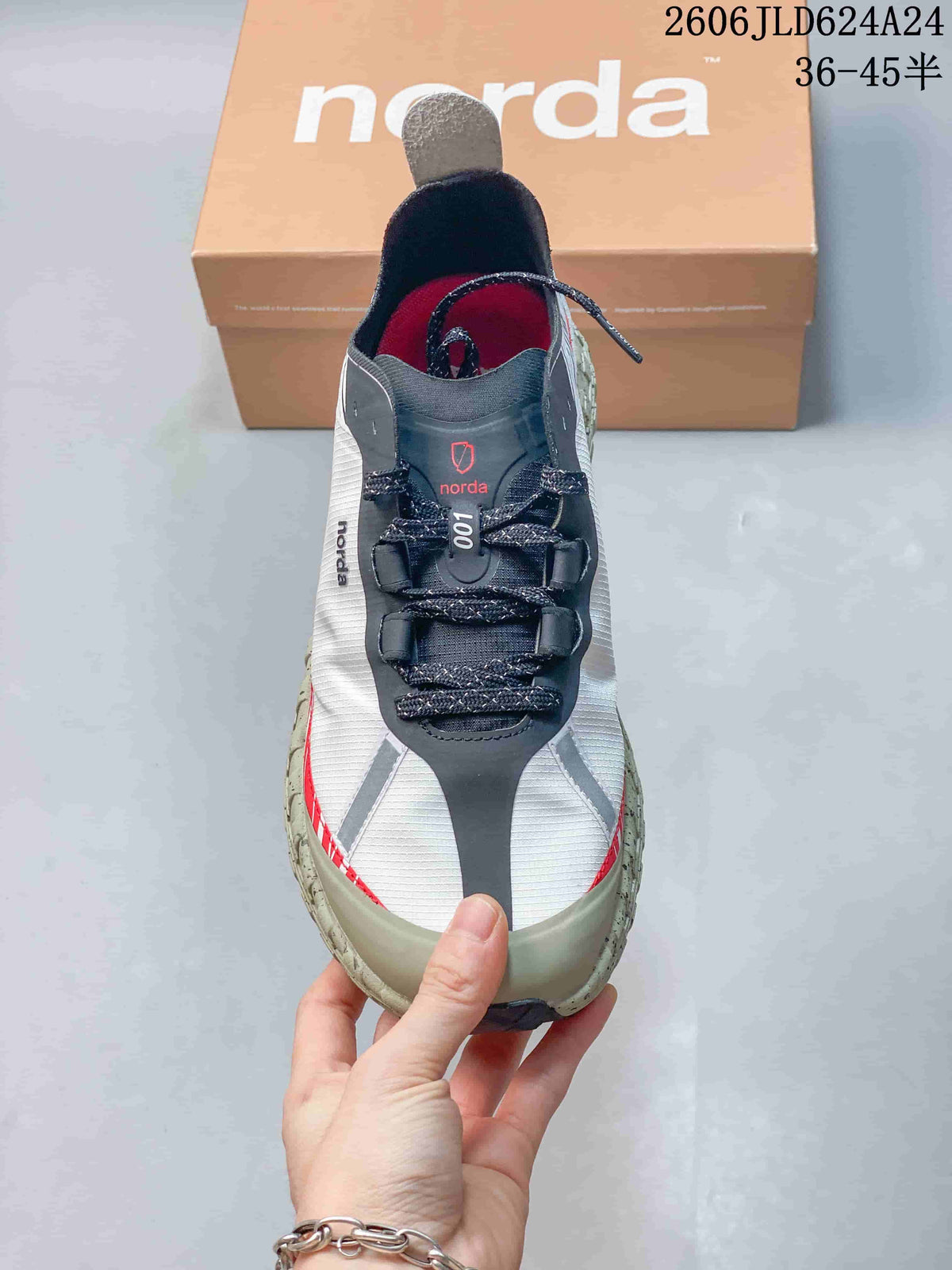 Norda 001 Trail Running Shoe White Red 612840ASWPR
