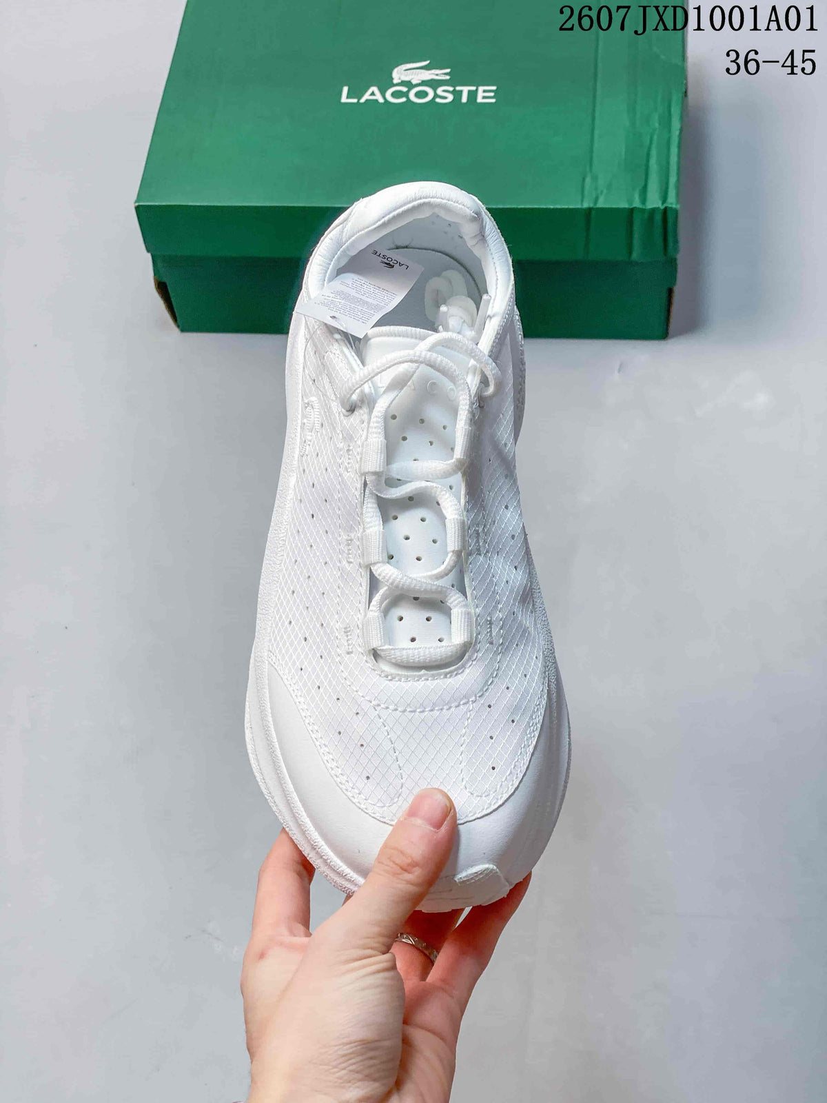 Lacoste JXD1001A01 White Leather Running Sneakers